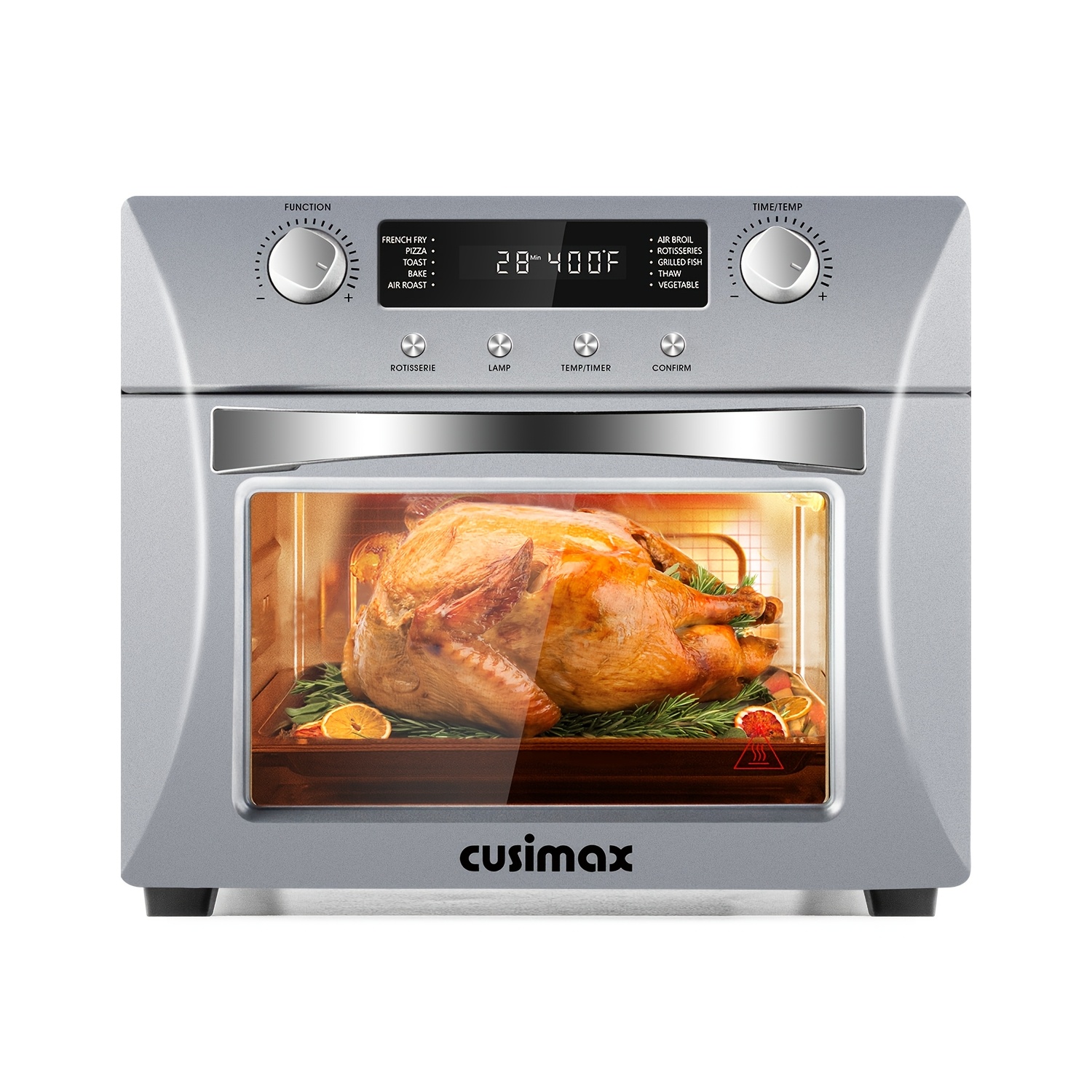 

24qt Air Fryer Oven By Cusimax, 10-in-1 With , With Rotisserie Setting, And Temperature