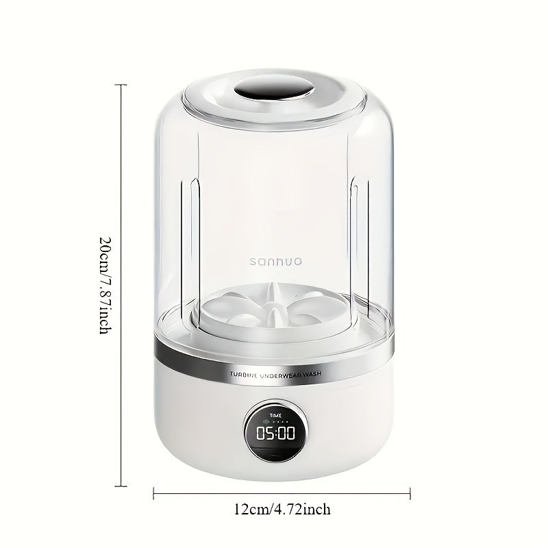 portable usb automatic washing machine no electricity required no assembly needed 4000mah long lasting battery 20 uses in 20 hours ideal for business   rv washing underwear and socks cleaner tools blender clothes cleaner details 5