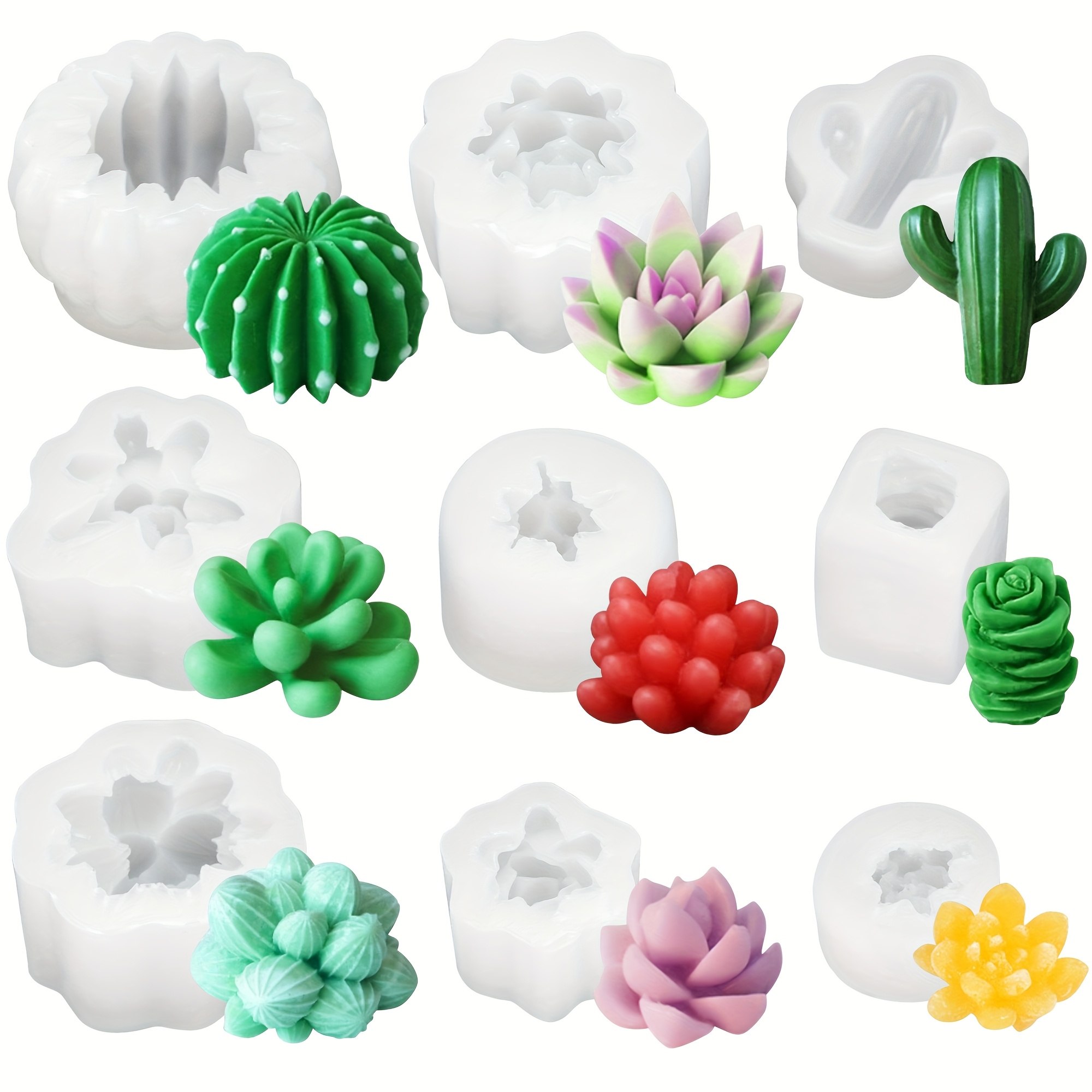 TEMU Silicone Molds For Resin, Featuring 3d , Perfect For Candles, Crafts, And Scented Soaps. Handmade Epoxy Casting Tools Are Great For Holiday