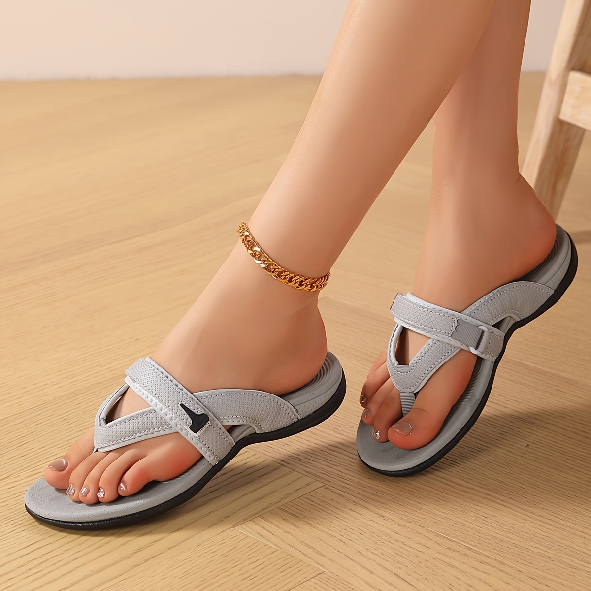   women s   support flip flops ultra light soft sole summer slides with non   stylish purple wedge beach sandals casual slip   for all day wear  able slippers   style pu synthetic cover summer sandals Product details 7