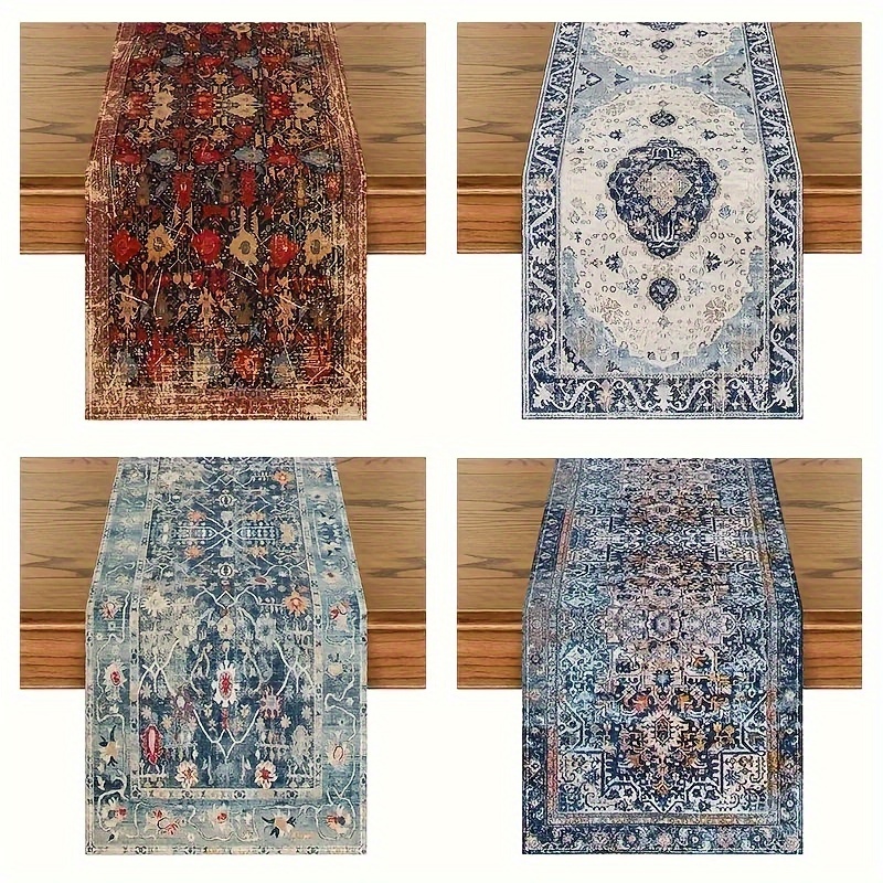 

Bohemian Chic Table Runner - Rustic Farmhouse Style, Polyester, Rectangular, Kitchen & Dining Decor, Accent, 13" X 72, Home Decor