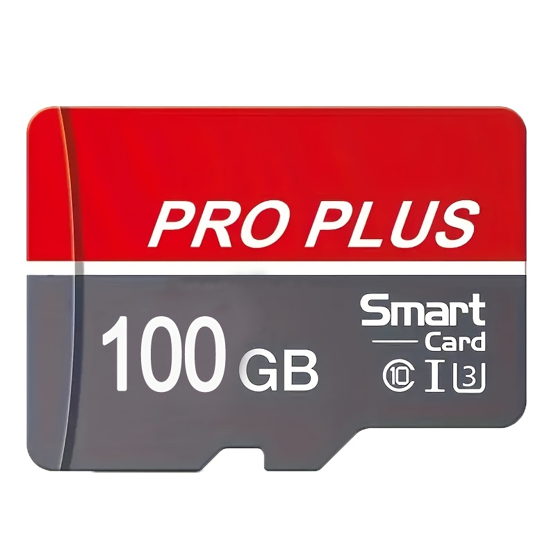 TEMU Speicher-Karte/TF-Karte - Rot Weiß Grau PRO PLUS SD-Karte High Speed C10 U3, 128GB 100GB 64GB 32GB 16GB 8GB 512MB TF-Karte - Kompatibel mit