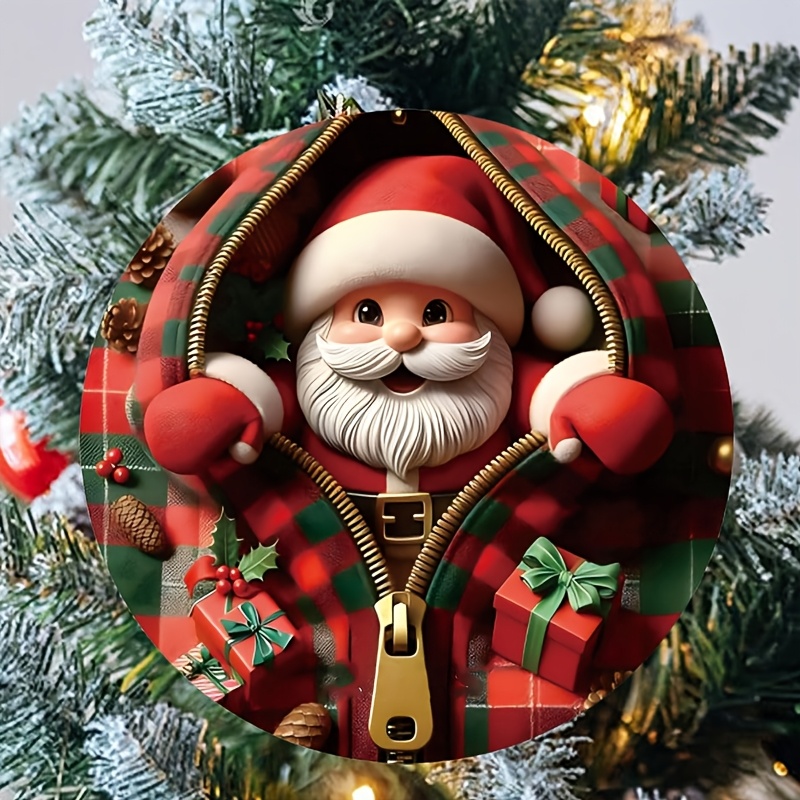 Unique Acrylic Ornaments For Adults, Featuring A Painted Style, Perfect For Decorating The Christmas Tree And Santa