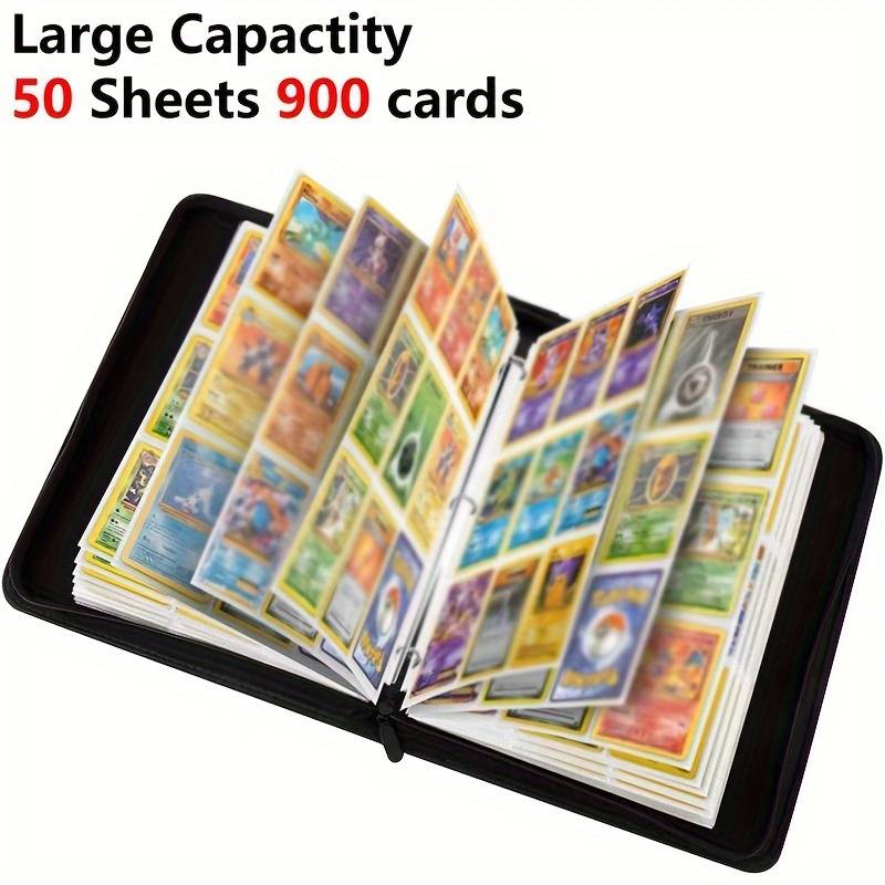 Baseball Card Binder With 900 Pockets – New York Theme, 3-Ring, PU Leather, Includes 50 Pages