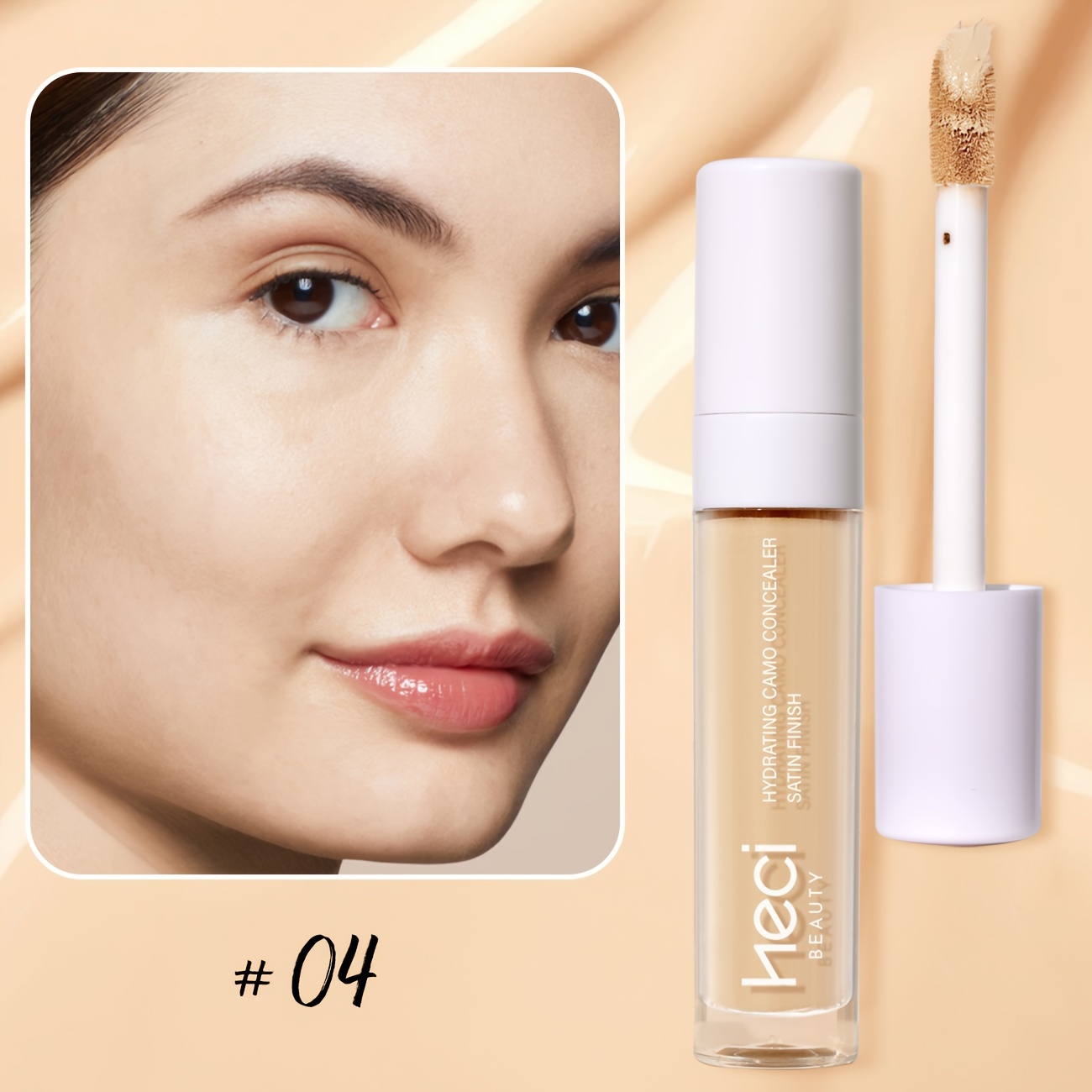 7-color Moisturizing Concealer, Lightweight Coverage For Dark Circles, Full Coverage, Long-lasting, , Coverage, Satin End, Wear