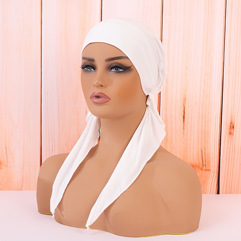 Image of New Women's Wide-brimmed Headscarf Hat, Curved Brim Hijab Cap, Airplane Hat