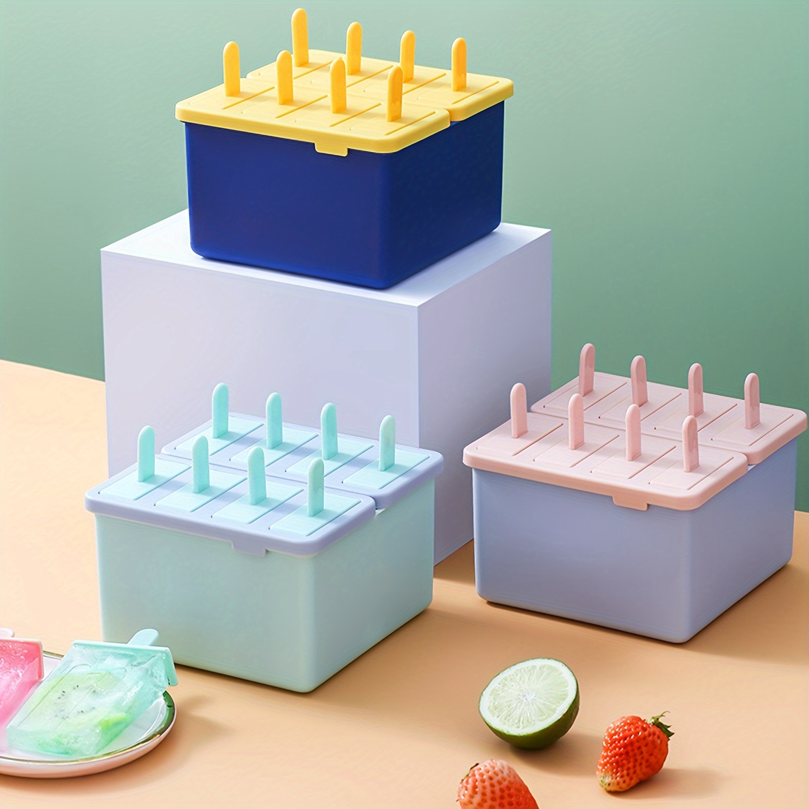 

1 Set Popsicle Maker Molds Silicone Ice Popsicle Maker Mold Set Ice Pop Maker For Summer Home