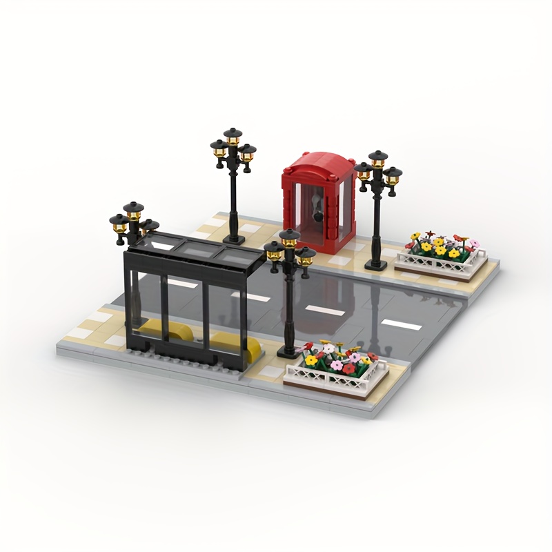 Small Particle Building Block Road Base Plate for City Scenes