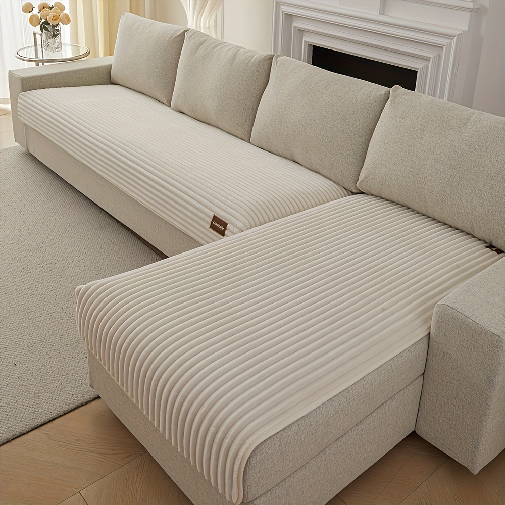 TEMU 2pcs Modern Minimalist Main Seat l-shaped Lounge Chair Combination Sofa Cushion Set, Anti Slip And Durable Plush Sofa Cushion Design, Pet