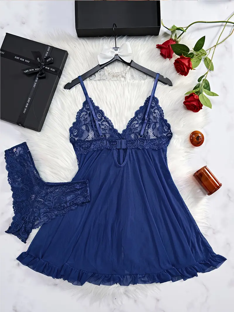 transparent night dress for ladies Sexy Sleepwear Fantasy Transparent Nightgown For Women Lingerie Night