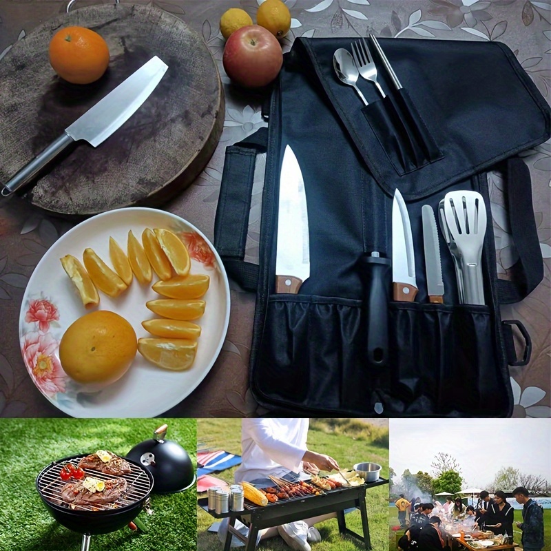 

Nouveau sac à main pour couteau, sac de rangement pour couteau de chef, sac de rangement pour couteau à brûler en plein air, sac à outils