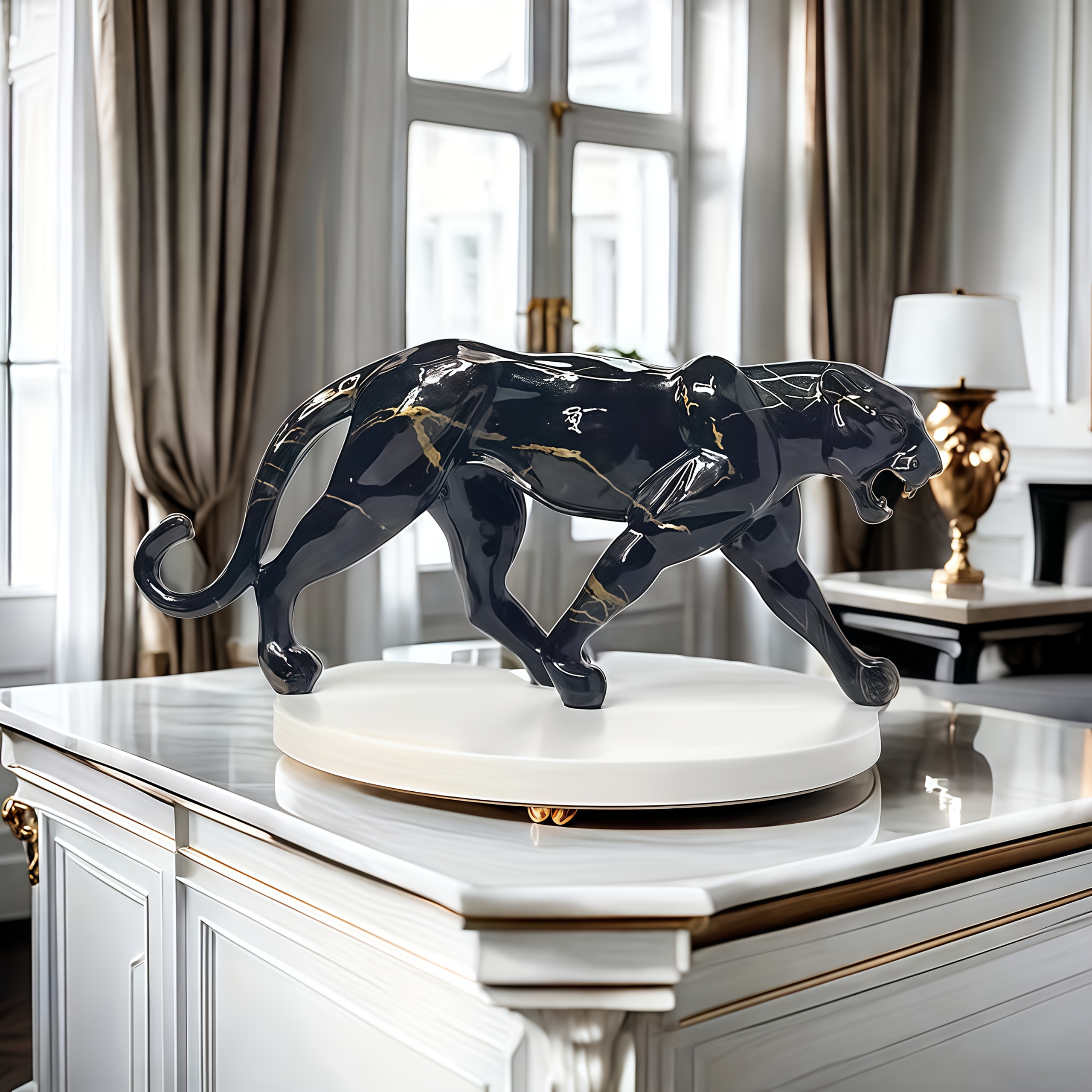 5ee176e7-0210-4603-89f5-7d76b27cd608.jpg 1 stuk Creatief Zwarte Panter Beeld