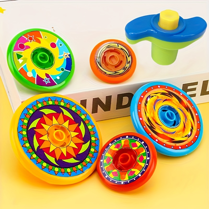 Image of 5-set Of Stackable Spinners, 5 Colorful Layers For Competitive Play And , Random Color And Style.