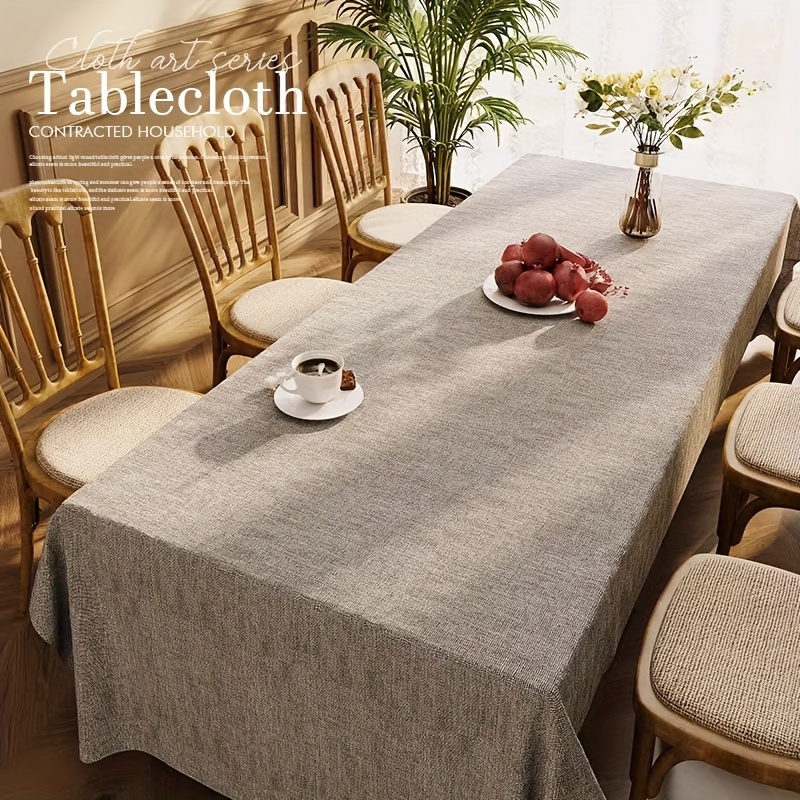 

Versatile Polyester Tablecloth: Waterproof And Stain-resistant, Available In Rectangular Shape, Suitable For Family Dinners And Holiday Gatherings
