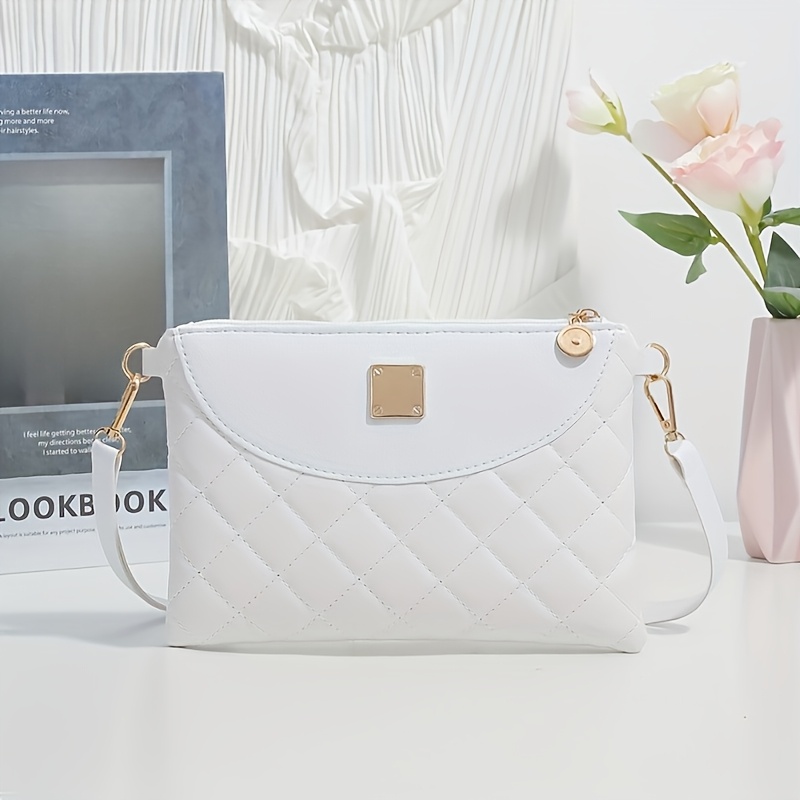 Image of New Diamond Lattice Embroidery Women's Casual Mobile Phone Coin Purse Versatile Shoulder Bag Crossbody Small Bag