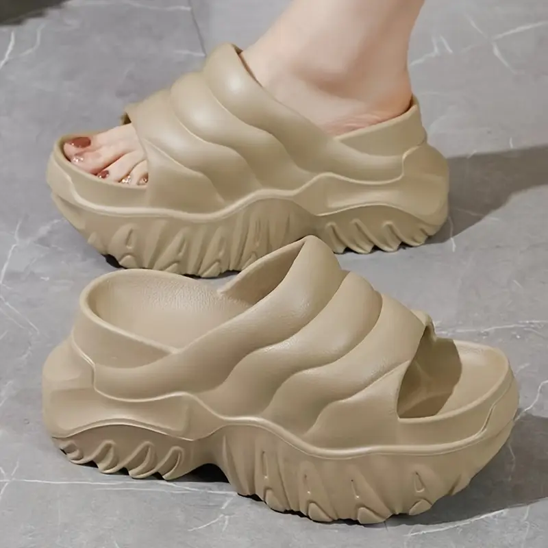 2025 new style womens summer fashion flip flops eva thick sole wear resistant open toe slip 3 colors black beige white lightweight for spring summer beach parties casual ideal holiday gift summer beach accessories party footwear durable footwear opentoe sandals party Product details 6