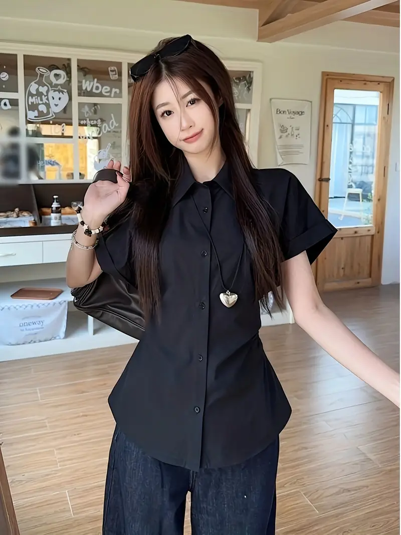 dress shirt in korean Loose fit Korean Shirt for Business & Casual Elegance Antonios