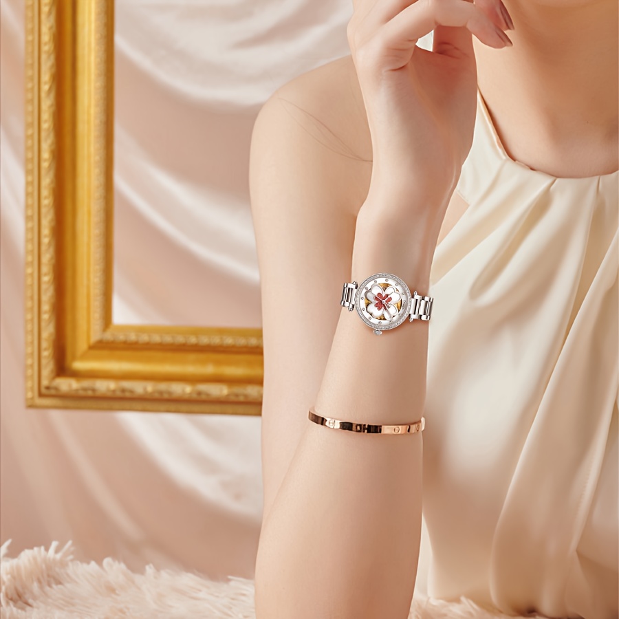 Stylish Women's Automatic Mechanical Watch, Trendy Design
