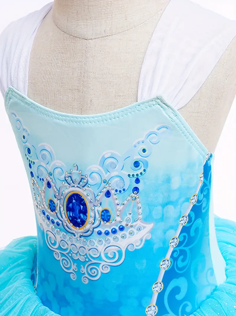 cotton princess play dresses Piuwrlz Girls Party Play Dresses Graphic Dress Cotton A-Line Princess Skirts Multicolor Size 10 Years