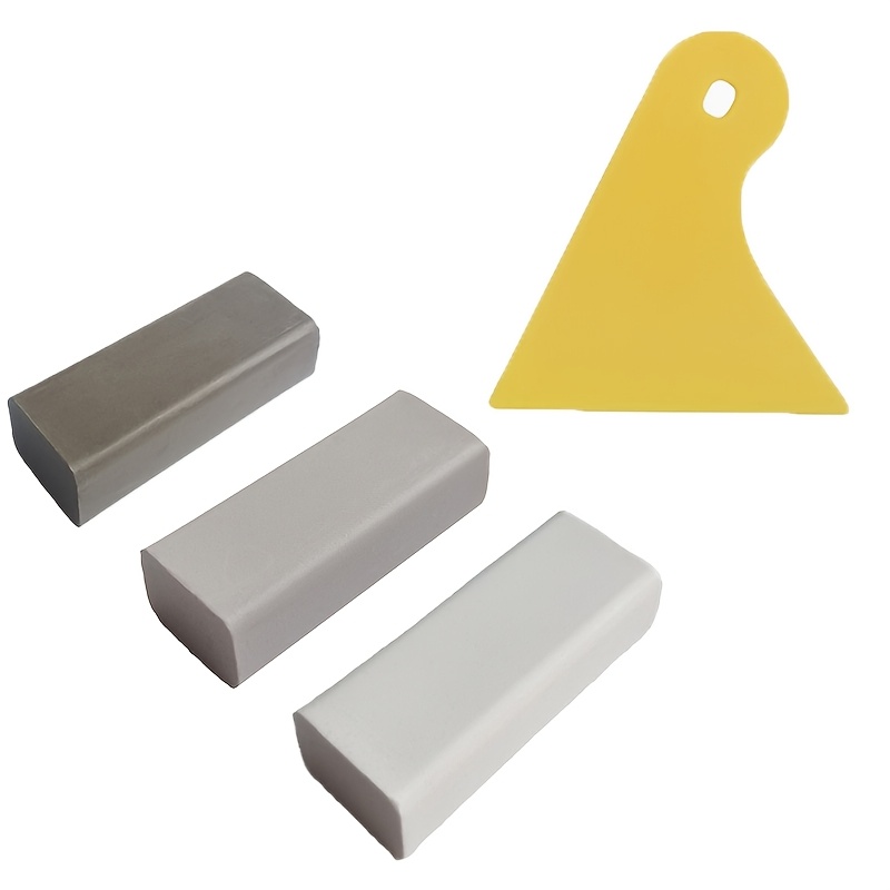 TEMU Lot de 3 de cire super forts -blanc – Ensemble série grise, convient pour et sols en bois, stylo marqueur de réparation pour meubles, kit de