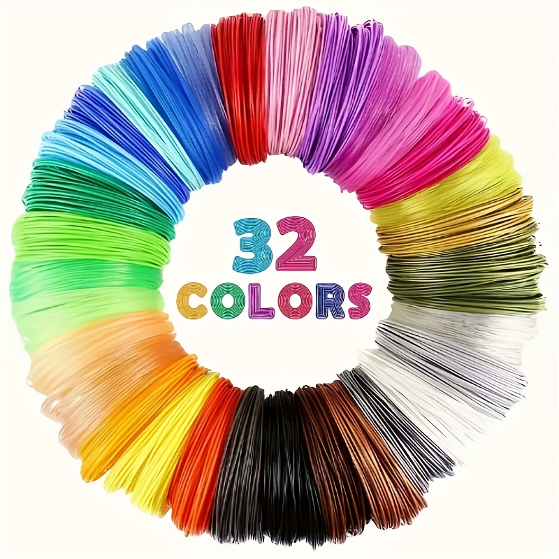 

32 Colors 3d Printing Pen, 10 Feet , 320 Feet Total, Random Color, Pla Filament, Industrial And Scientific 3d Printing Material