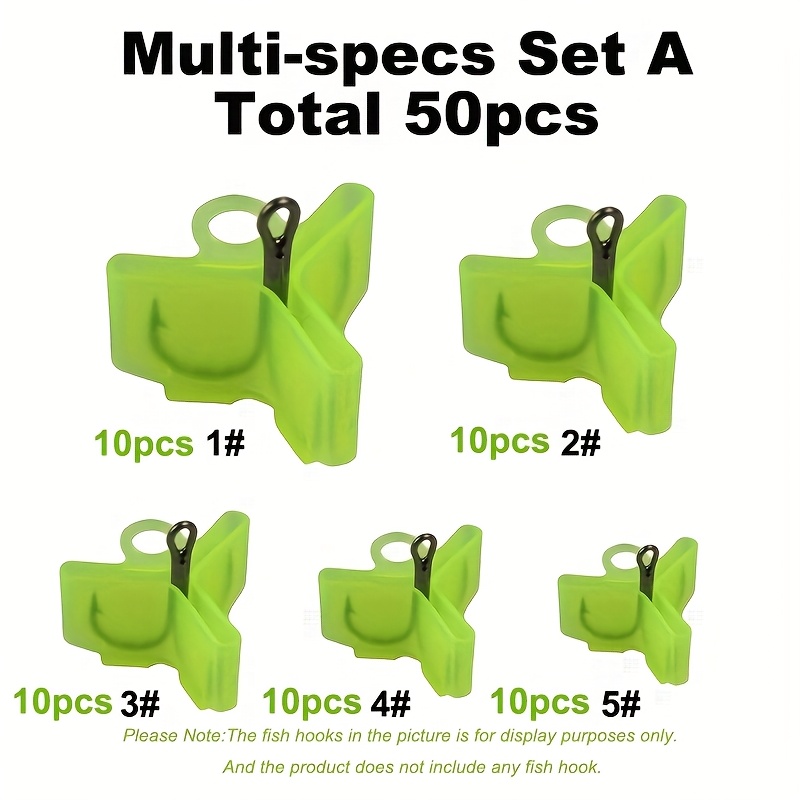 50pcs Pack Fishing Additions Treble Hook Sleeves Fish Hook Protectors Plastic Material For Storing Treble Hooks Hook Covers Fishing Gear Supplies Fishing Small Additions