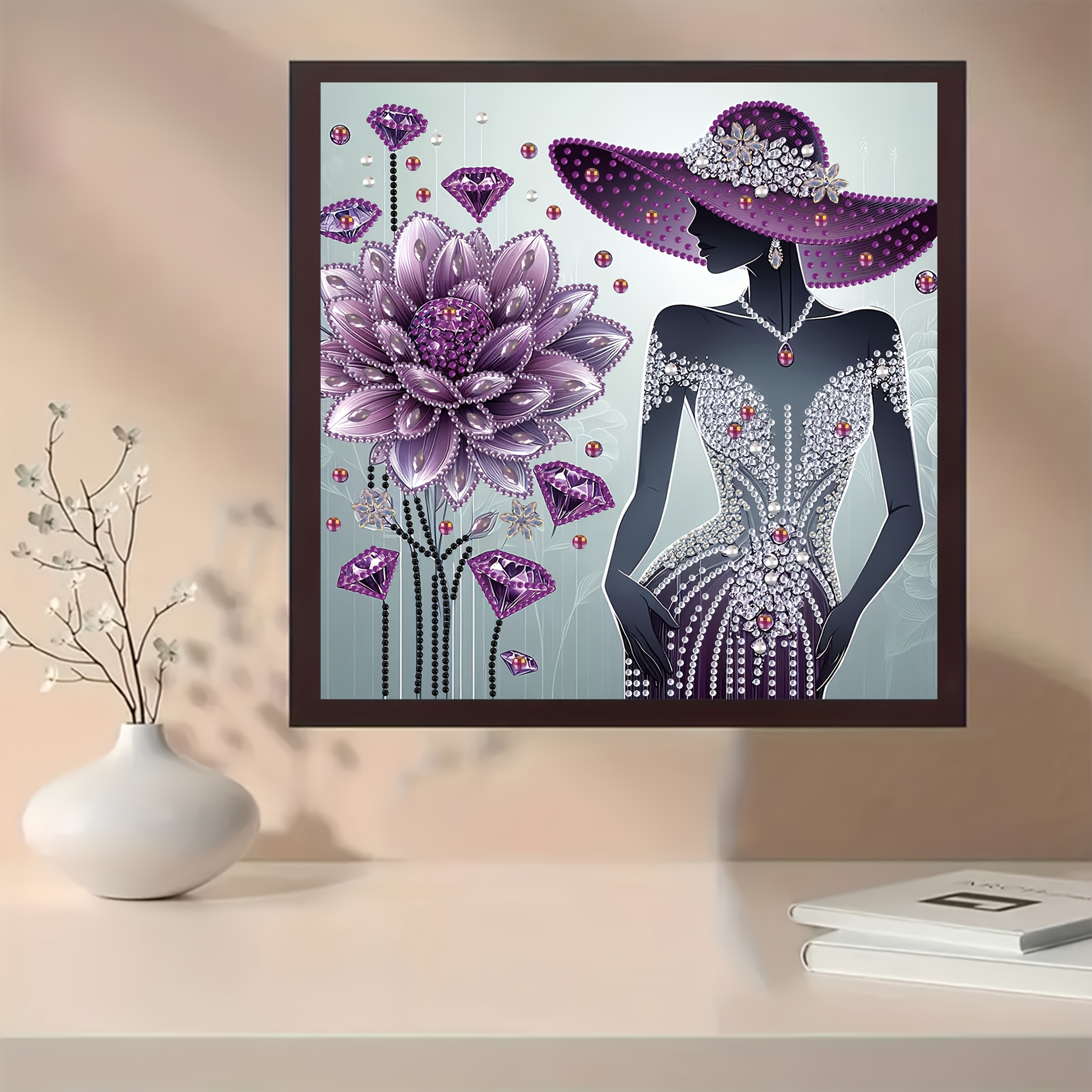 TEMU A Set Of "creative " Diamond Painting Set | Handicrafts With Irregular Diamond , Independently Completed Or As Handmade Gifts, Suitable For