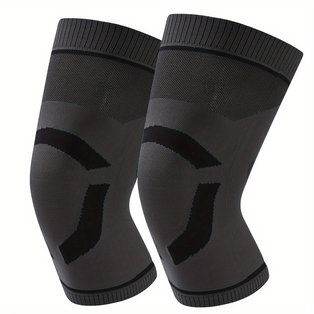 2pcs Ultra-Thin Breathable Knee Support Sleeves for Men And Women, Unisex Warm And Comfortable Compression Knee Brace, Comfortable And High Elastic Knee Support, Two Colors Available, Perfect Gift for Family And Friends, Suitable for Day&Night Use