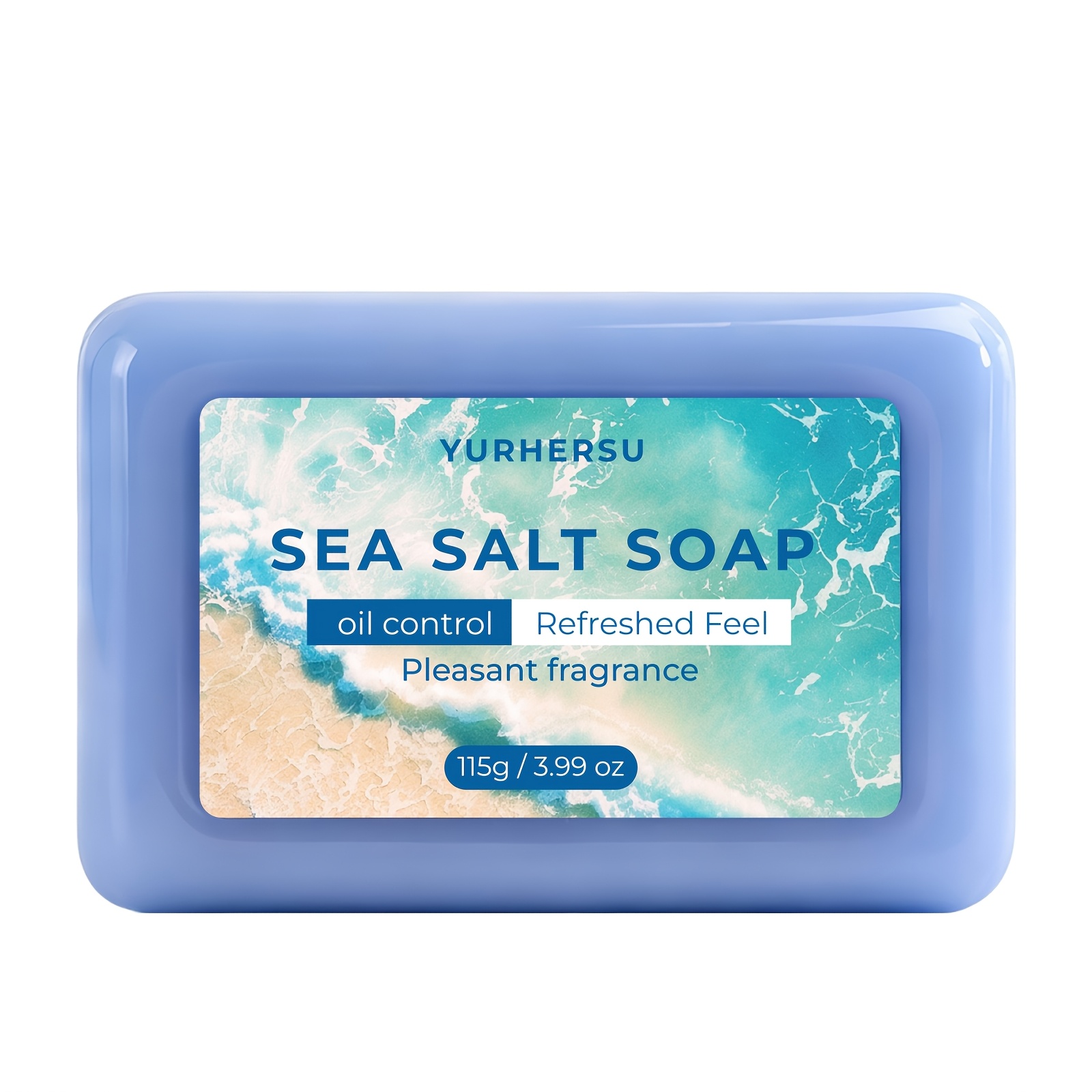 Handcrafted Soap Sea Salt Extract - Suitable For Facial Cleansing And Bathing, Features A Smooth Texture, , And A Lasting Scent