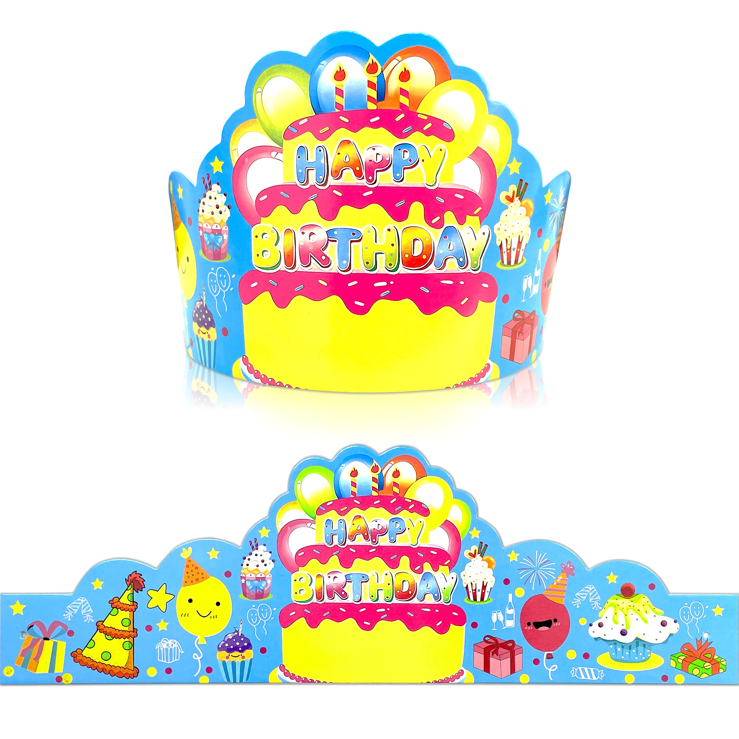 

Colorful Happy Birthday Crowns For Kids - 15/30pcs, Paper Party Hats For Classroom Celebrations & Gifts Birthday Decorations Birthday Hats For Kids