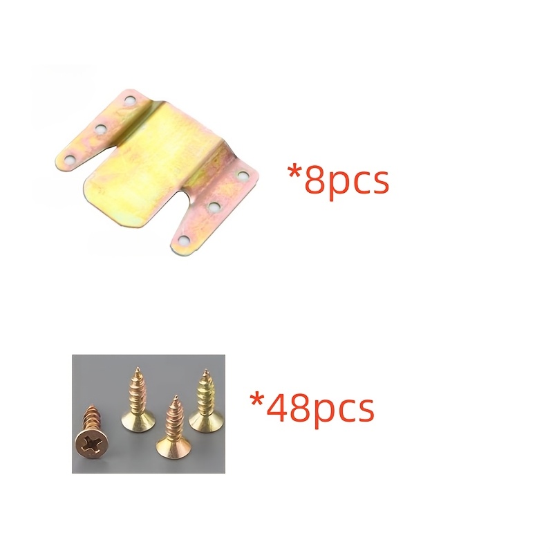 TEMU 56 pezzi (8 inserti pi羅 48 viti di montaggio) Inserti per ispessito, elementi di fissaggio a forma di , cinturini a per . Utilizzabili per