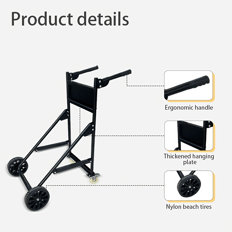 Outboard Boat Engine Stand with Wheels