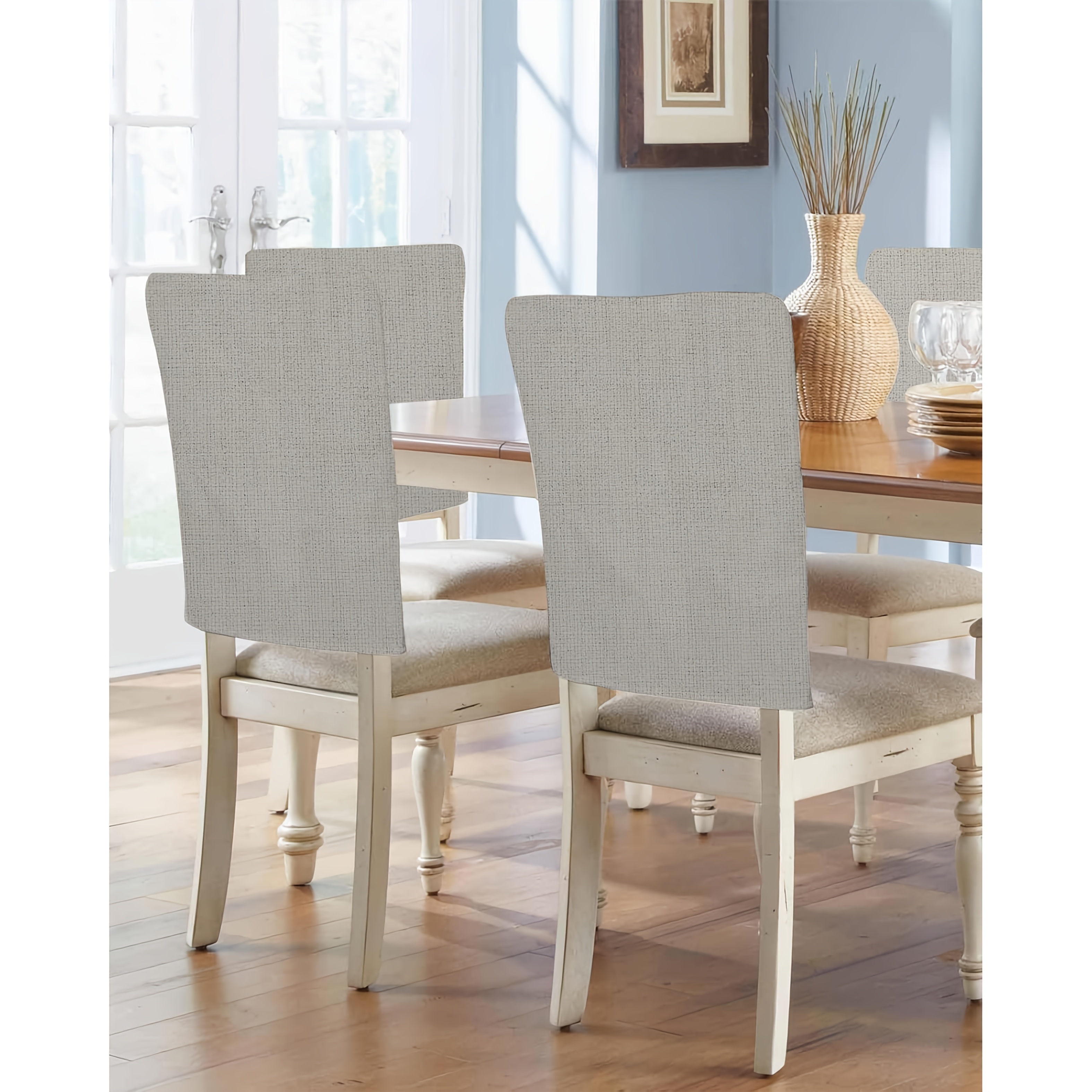 TEMU 4/6pcs, Dokriy, Chair Covers For Dining Chairs Grey Abstract Art Chair Back Cover Removable Kitchen Chair Slipcovers Seat Protector For Party