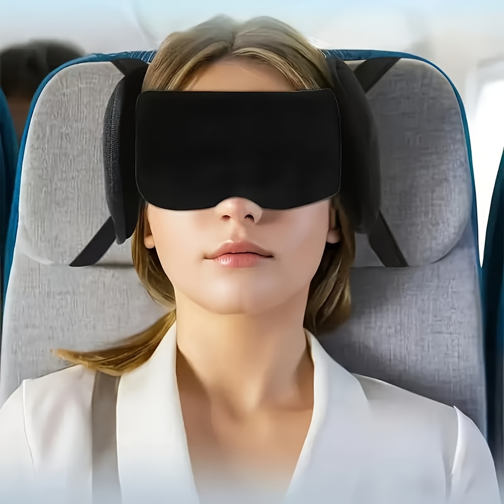 Travel Pillow with Hood, Multifunctional And Breathable, Airplane Travel Pillow, with 360 Degree Support, with Fixed Head Support, Portable Detachable Mask, Suitable for Long-Distance Flights, Road Trips, And Office