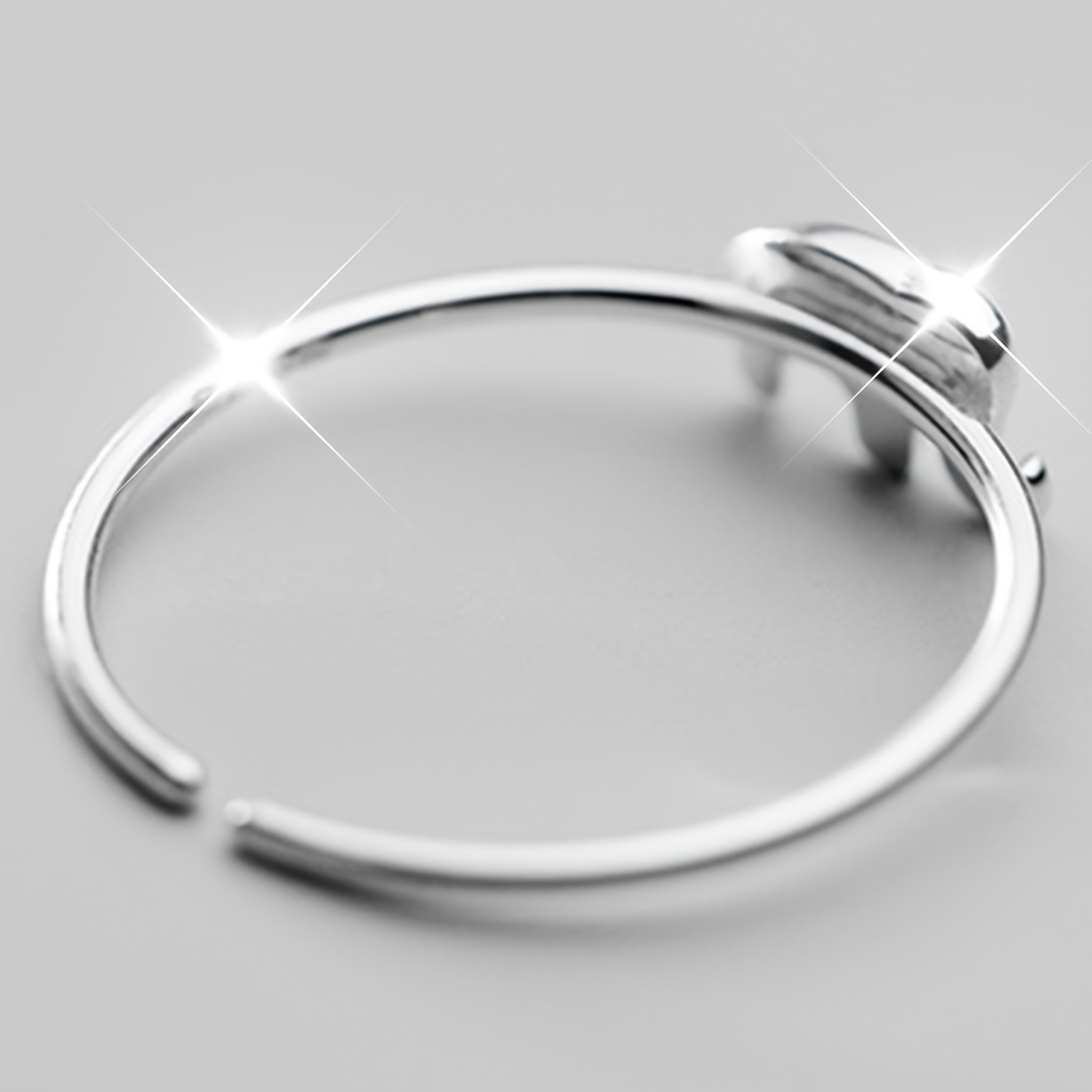 Women's 925 Silver Plated Stylish Adjustable Ring