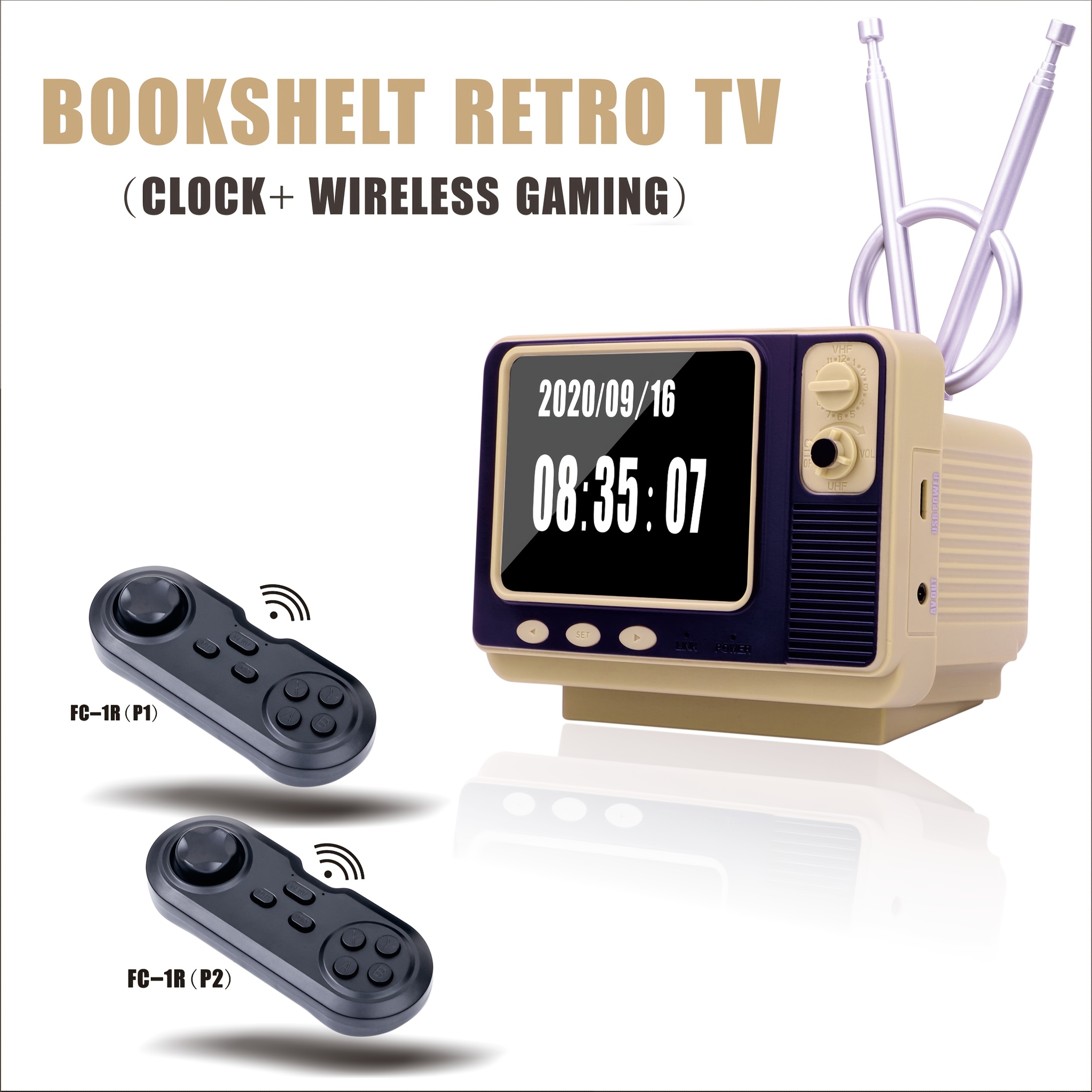 mini vintage retro tv game console