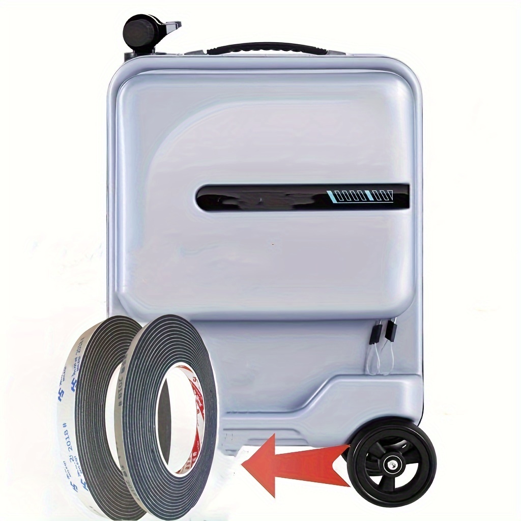 

1 Roll Luggage Wheel Protector, Trolley Case Wheel Cover Noise Foot Cover, Shockproof Suitcase Wheel Protector, Travel Accessories