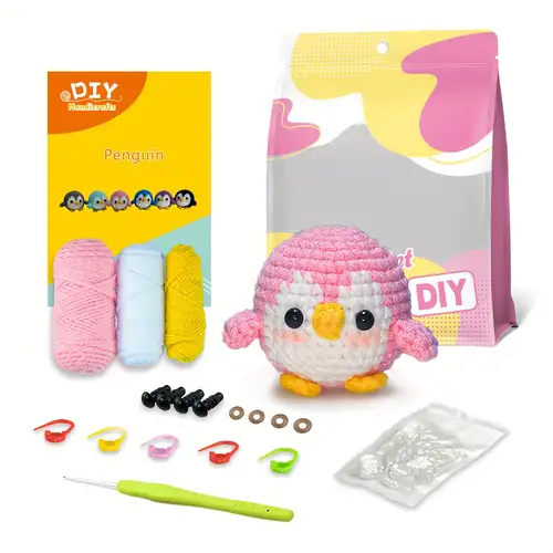 Kit Uncinetto Per Principianti 6 Pezzi - Impara Con Video, Fiori In Vaso, Lana E Accessori Inclusi - Foto 5