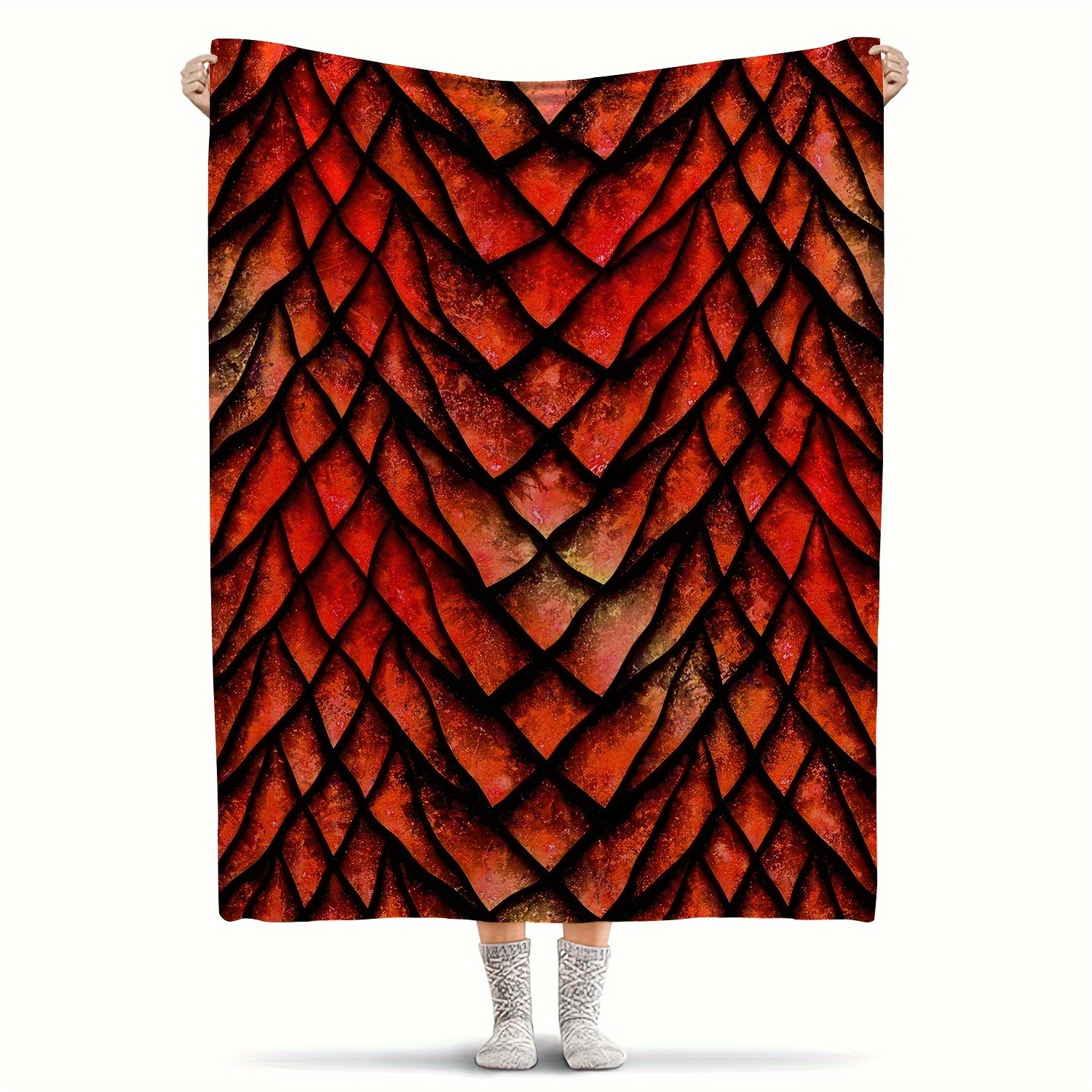 

Soft & Cozy Retro Flannel Throw Blanket - , Machine Washable For Couch, Bed, Office, And Travel - Pink