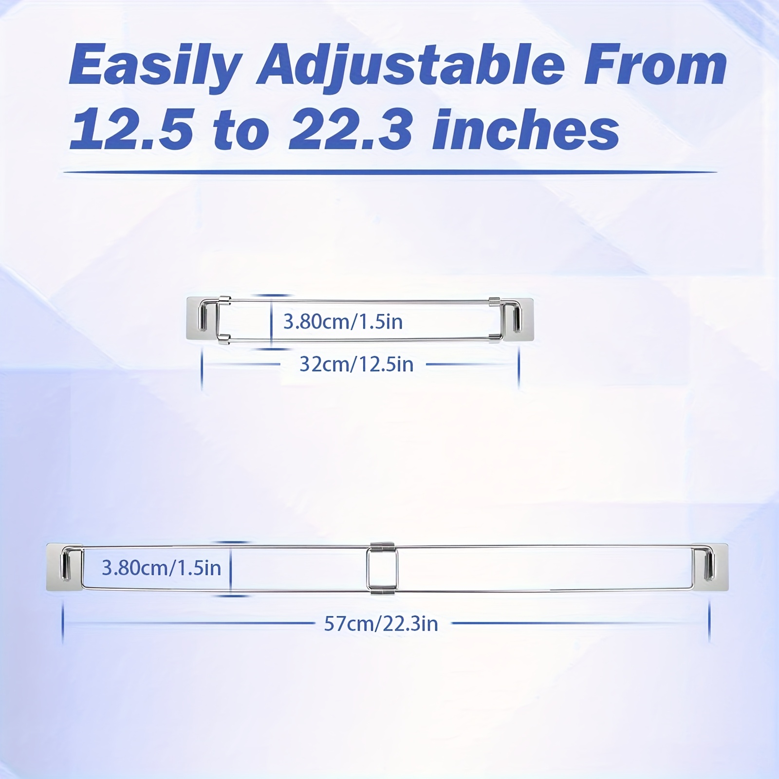 Barra estabilizadora telescópica de acero inoxidable de 2/4 piezas - Kit de refuerzo a prueba de golpes para refrigerador de autocaravana, barra de tensión de gabinete ajustable, accesorio universal para camping y autocaravanas