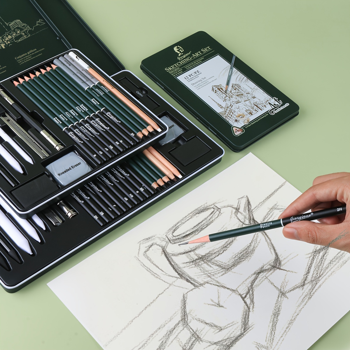 チャコール鉛筆画 Amazon.co.jp: 画用木炭 10本セット チャコール 芯抜き 木炭