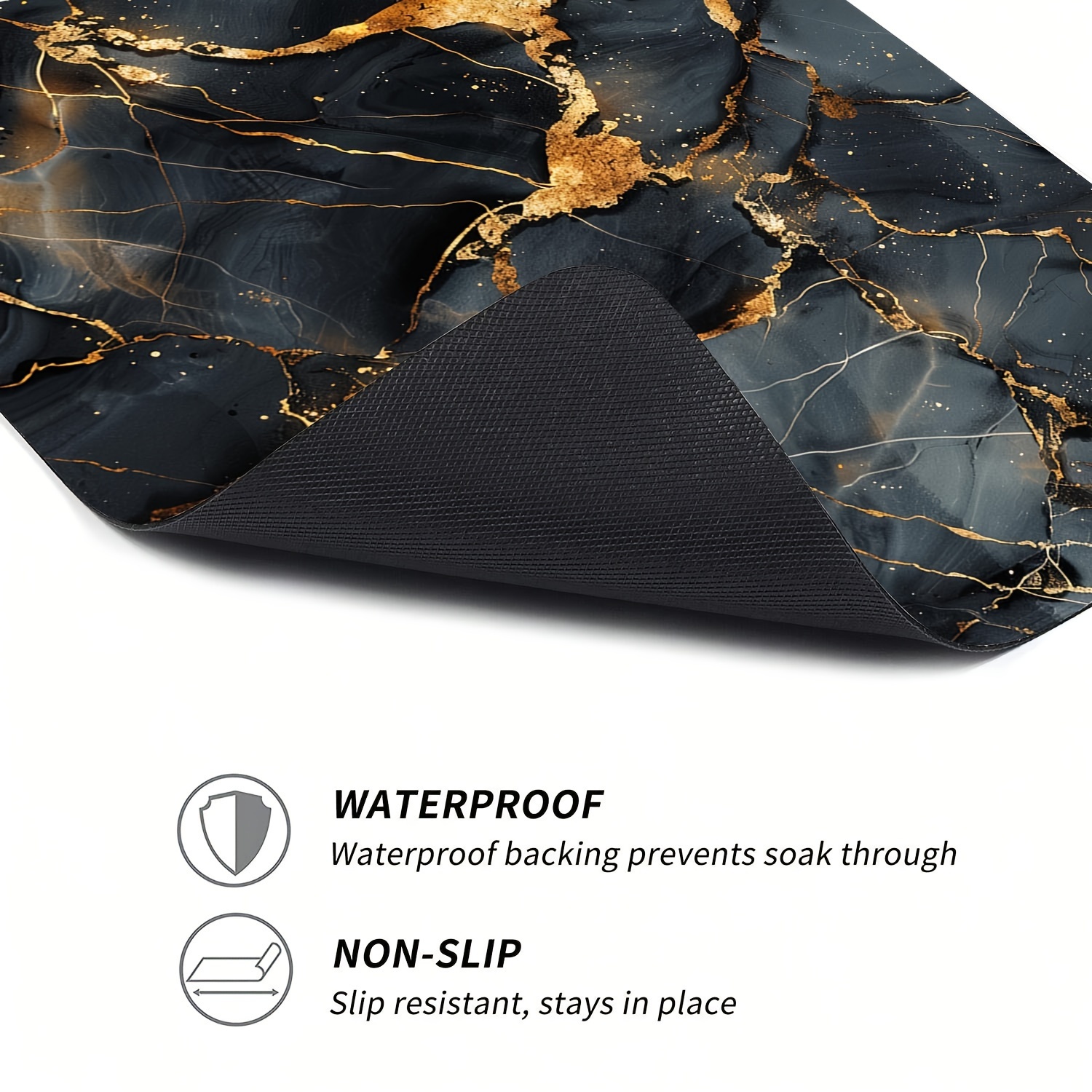 black   quick dry absorbent washing machine cover mat non slip easy clean protective top pad for appliances   laundry room decor details 9