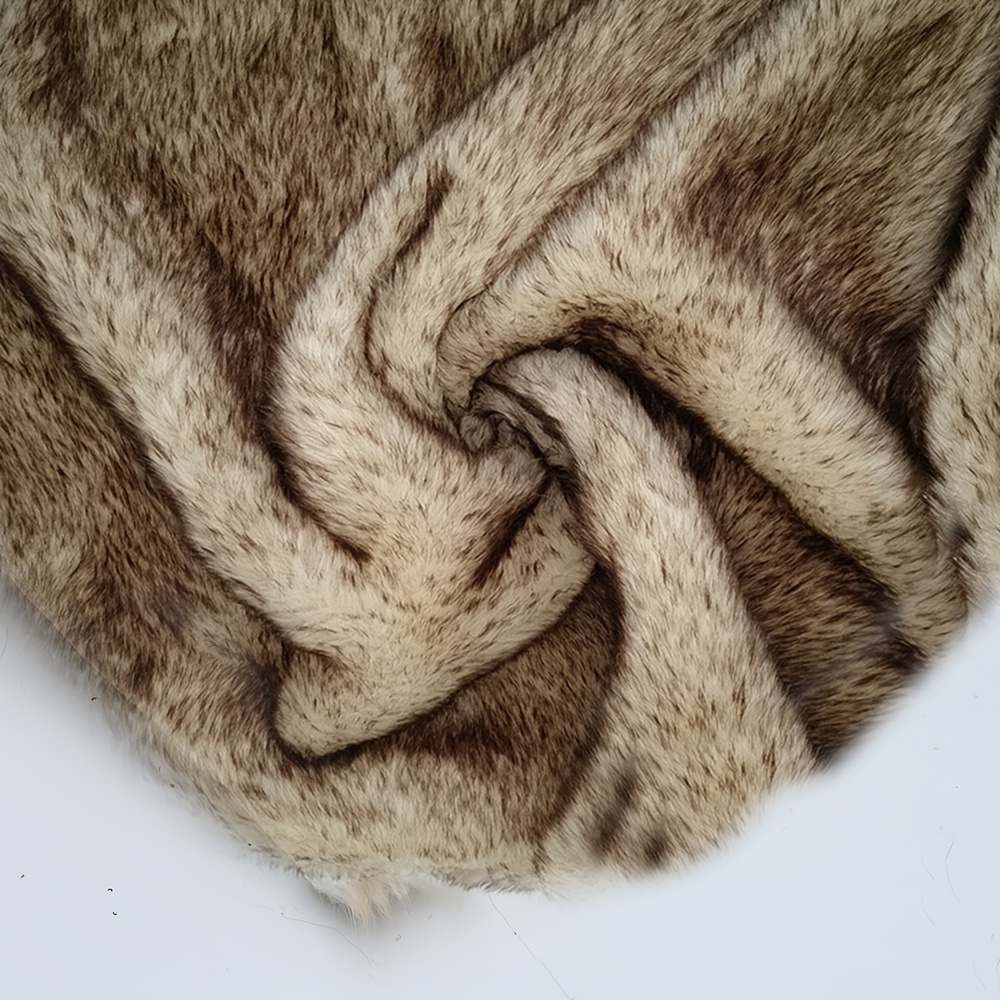 TEMU 1pc Rabbit Plush Fabric, A4 Size 21x29cm, Soft And Skin-friendly Handmade Cloth For Doll Clothes, Diy, Warm Scarf, Gloves, And Interior