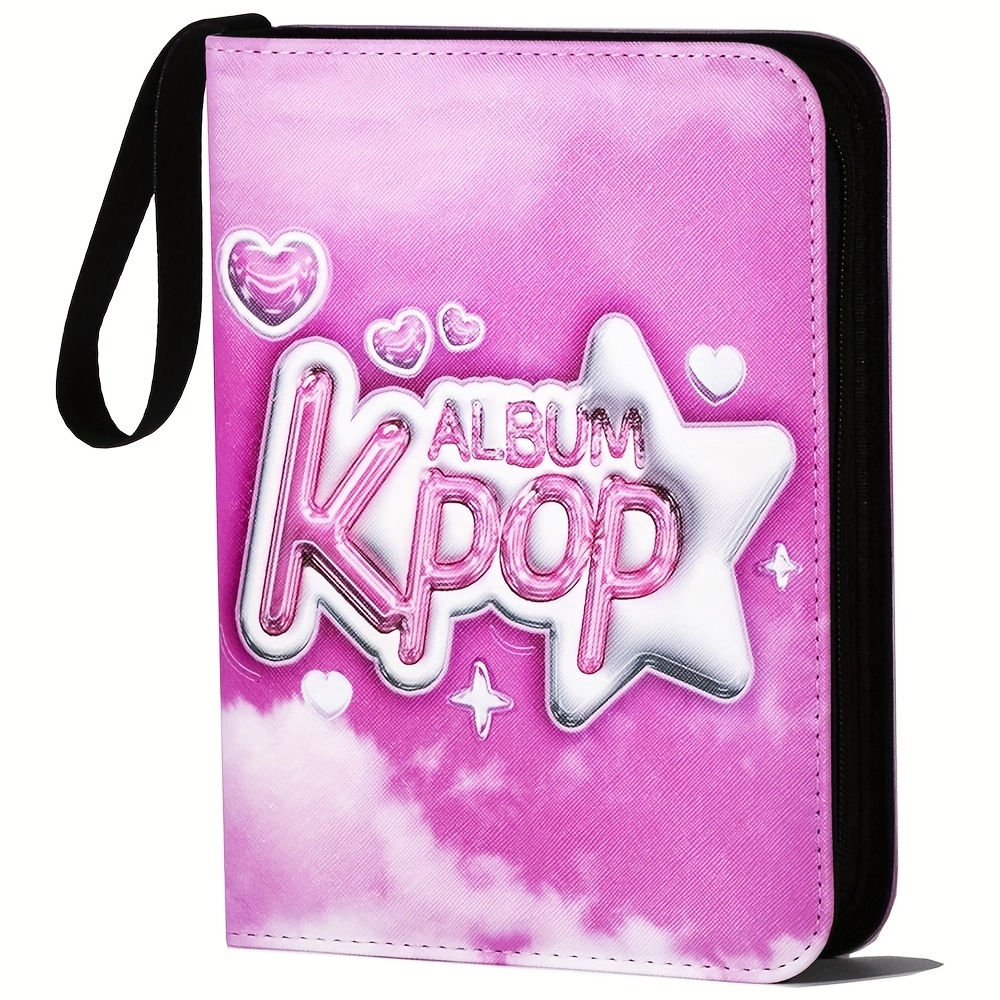 

Kpop Trading Photo Card Binder: 440-pocket Capacity, Pu Leather, 3.6"x7"x9", Suitable For 14 And Up