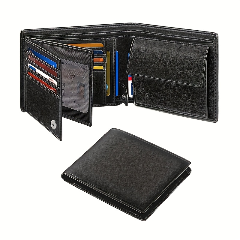 Wallets For Mens -functional Rfid Blocking Slim Wallet With 15 Credit Card Holders