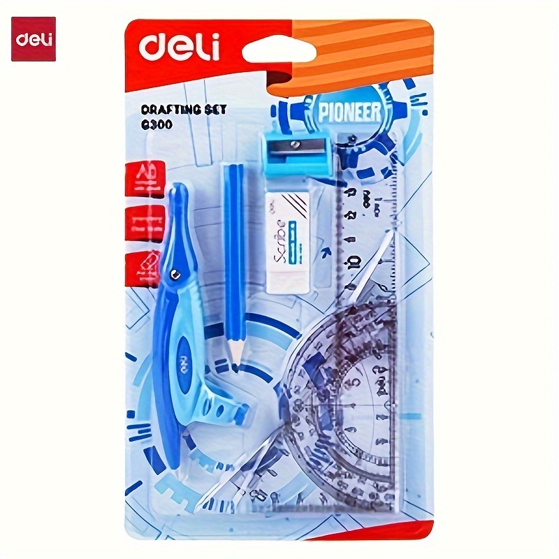 

Compass Set, 1set Ruler, Triangle Ruler, Compass, Magnetic Ruler, Triangle Ruler, Protractor Set