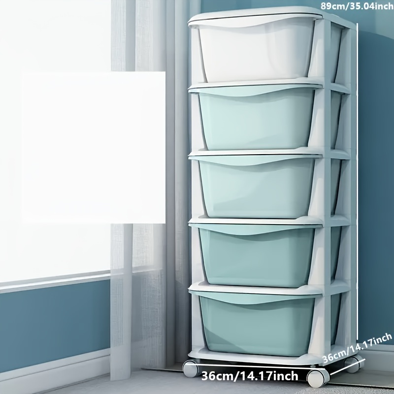 3/4/5/6-tier Plastic Drawer-style Storage Cabinet Home Wardrobe Organizer Box Bedroom Chest Of Drawers Storage Rack, Storage Drawer Units