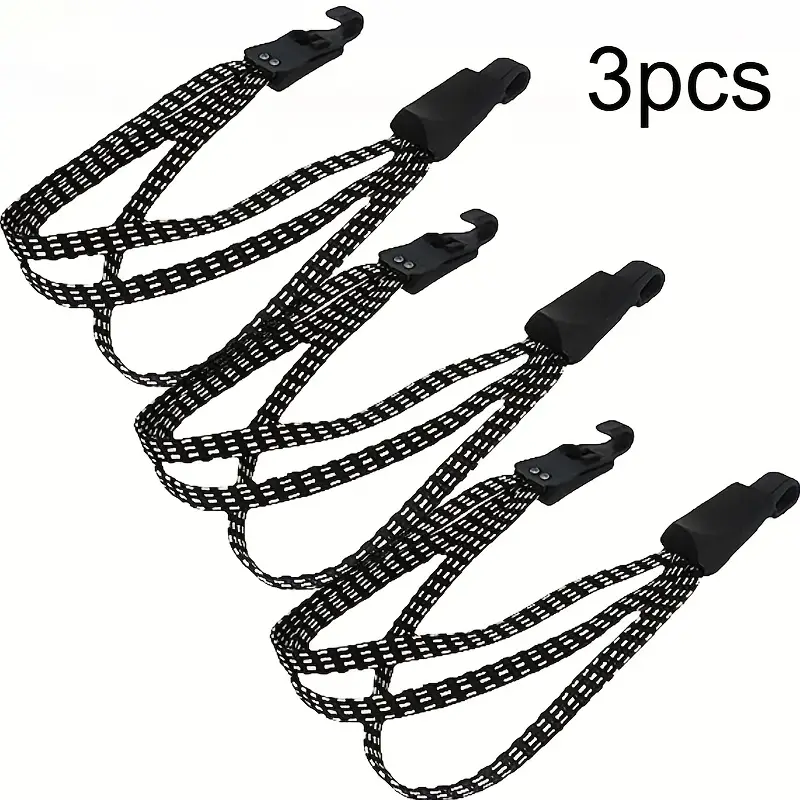 Bungee Cord with Hooks - Stretchable Luggage Tie Down Straps (4 Pack Bungee Cord with Hooks - Stretchable Luggage Tie Down Straps (4 Pack