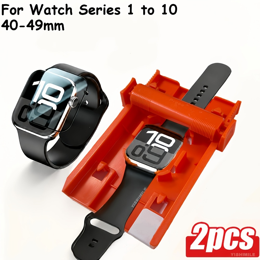 TEMU 2 шт. Захисна плівка для екрана Apple Watch, підходить для Apple Watch 11 SE SE2 SE3 40/41/42/44/45/46Mm/Watch Ultra Ultra3 49Mm, TPU плівка,