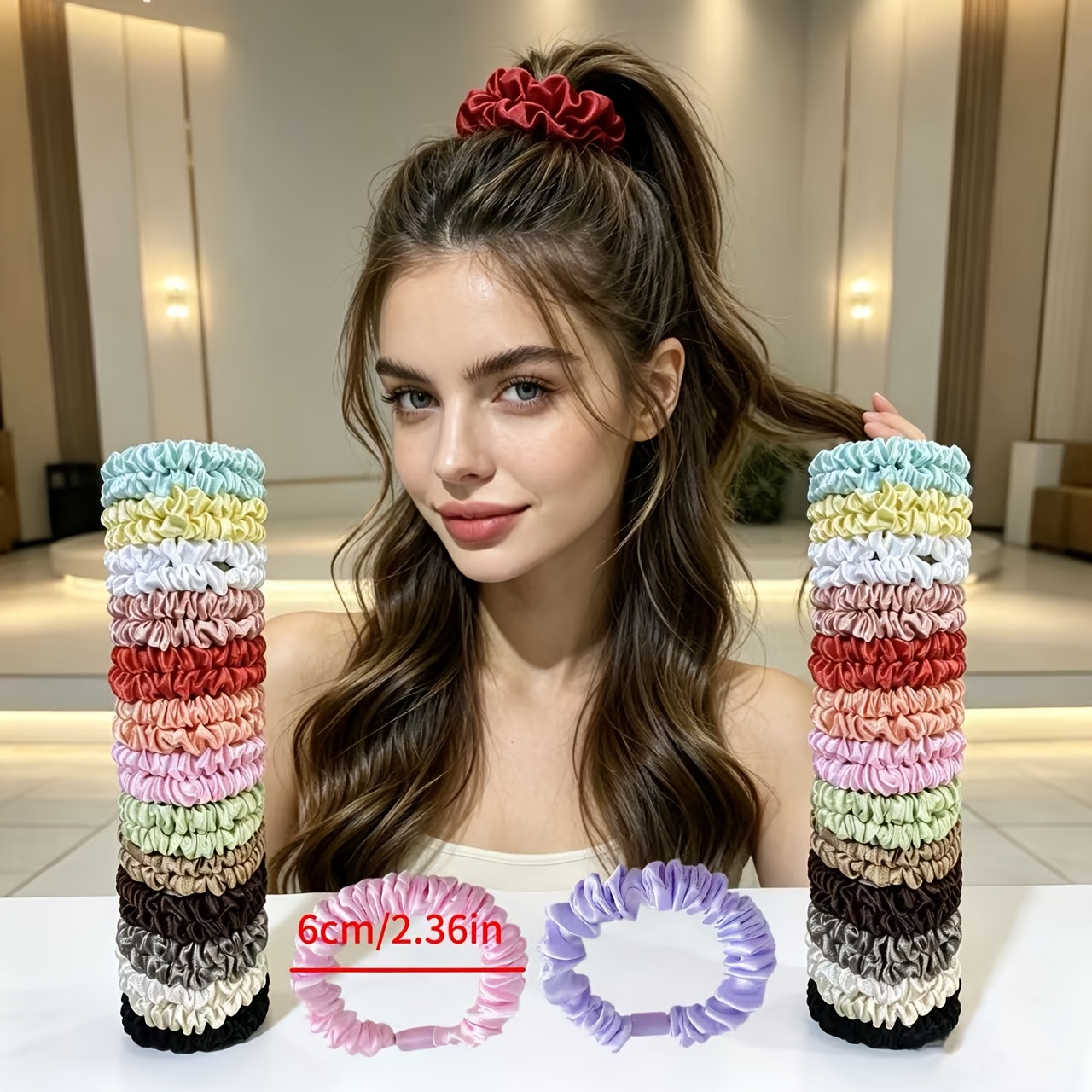 48pcs Stylish Hair Tie Set for Daily Outings